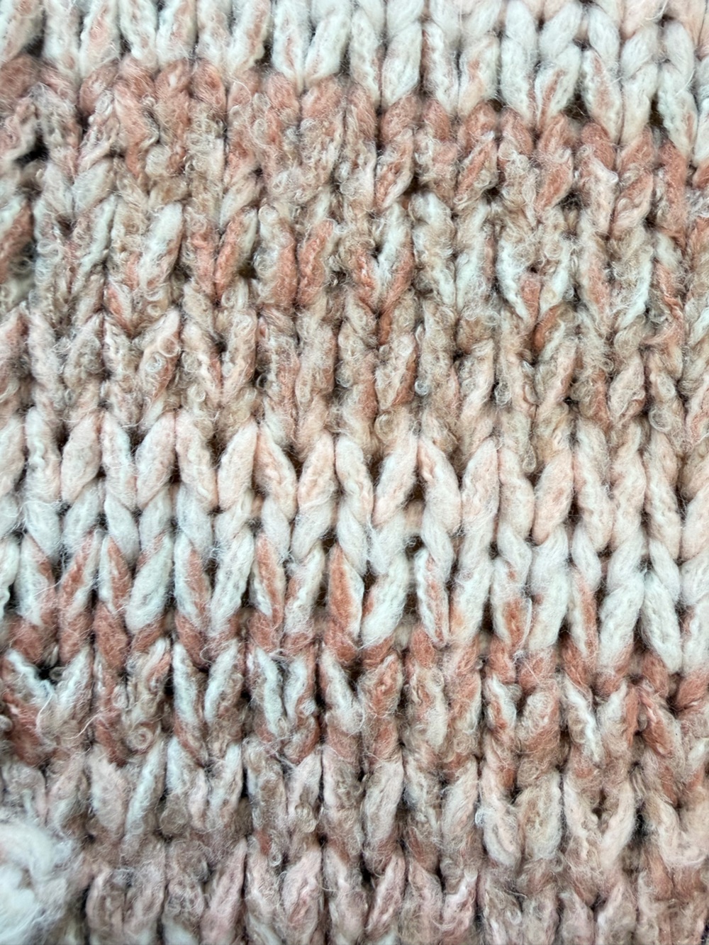 Free People Striped Open-Front Knit Cardigan in Blush Pink, Tan and Cream Size M - Picture 13 of 16